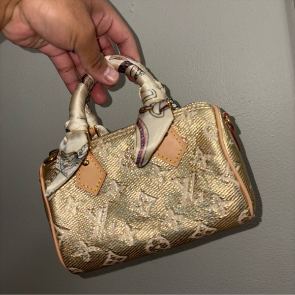 Gold Designer Women's Handbag - Picture 1 of 7